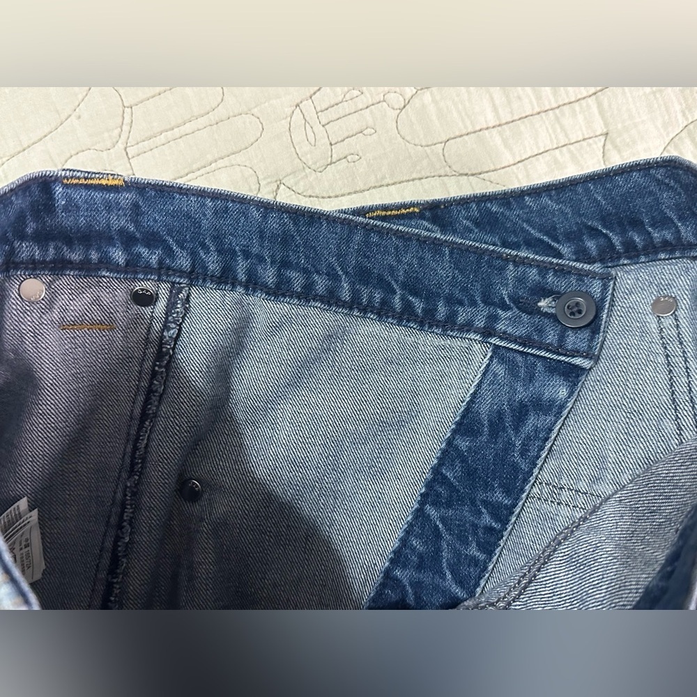 Cult Gaia x Gap Asymmetrical Denim Maxi Skirt NWT 28/6 - Picture 5 of 9